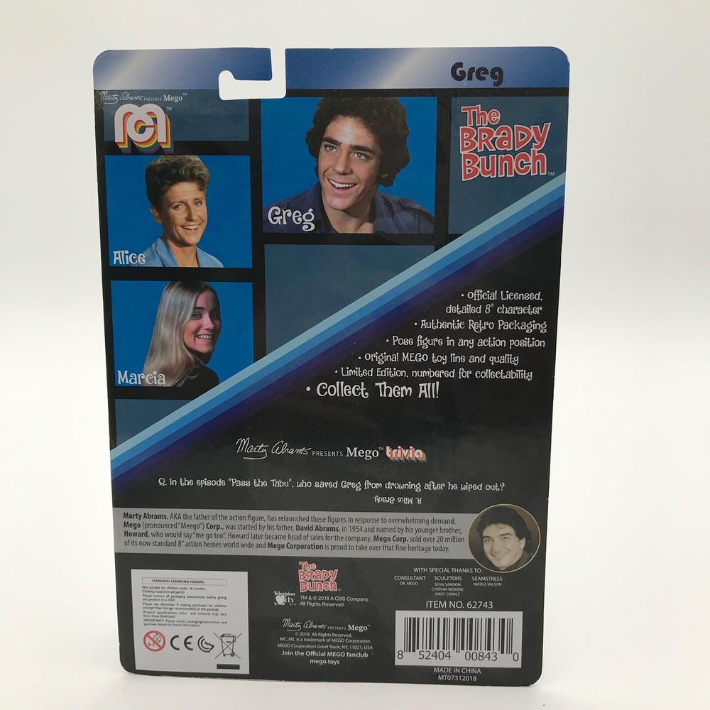 Pair Greg/Marcia Brady Bunch Marty Abrams Mego Classic Action Toy Figure - Picture 4 of 8